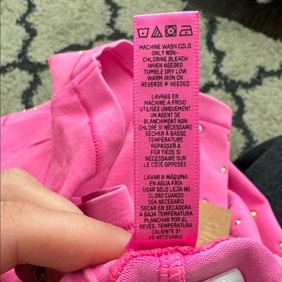 Skims Pink Studded Shorts NEW WITH TAGS - Picture 5 of 5